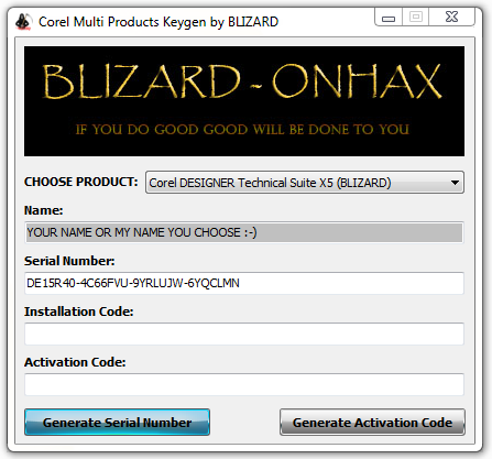 corel draw x7 serial number and activation code offline